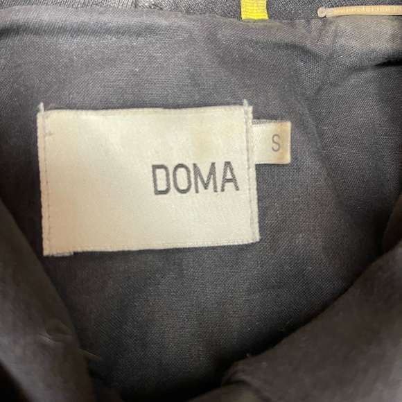 DOMA Asymetrical Genuine Leather Moto Jacket Size Small - Picture 3 of 10